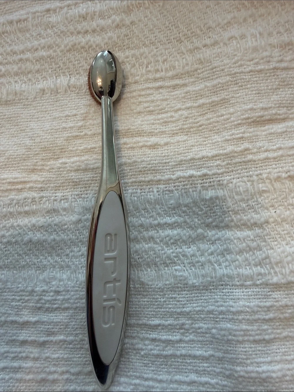 Silver Makeup Brush Set, Set of 4, Mixed Use & Brands, VGUC
